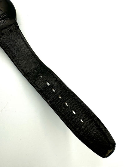 Swatch Colossal 305 Analog Quartz Unisex Adults Vintage Wristwatch 37Mm Black Dial Swiss Made