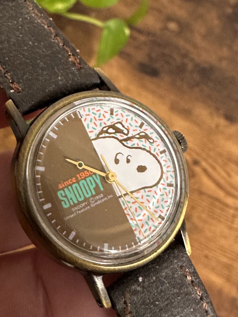Snoopy PEANUTS SNOOPY Analog Mechanical (Manual) Women スヌーピー 希少 レトロ Watch （Manual Winding）