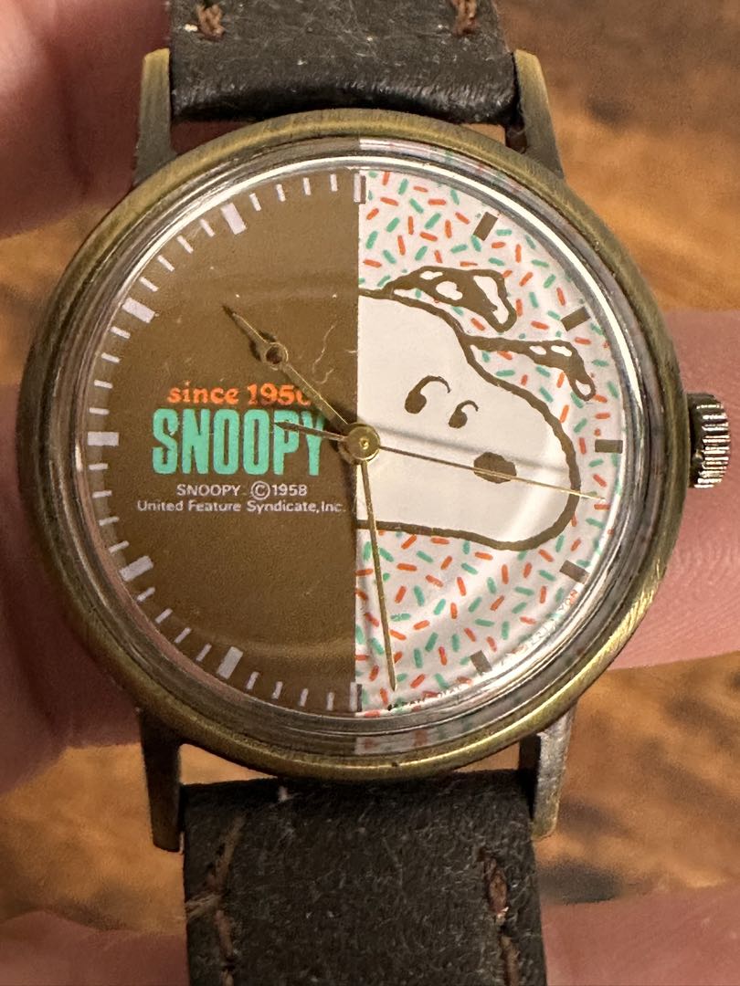 Snoopy PEANUTS SNOOPY Analog Mechanical (Manual) Women スヌーピー 希少 レトロ Watch （Manual Winding）