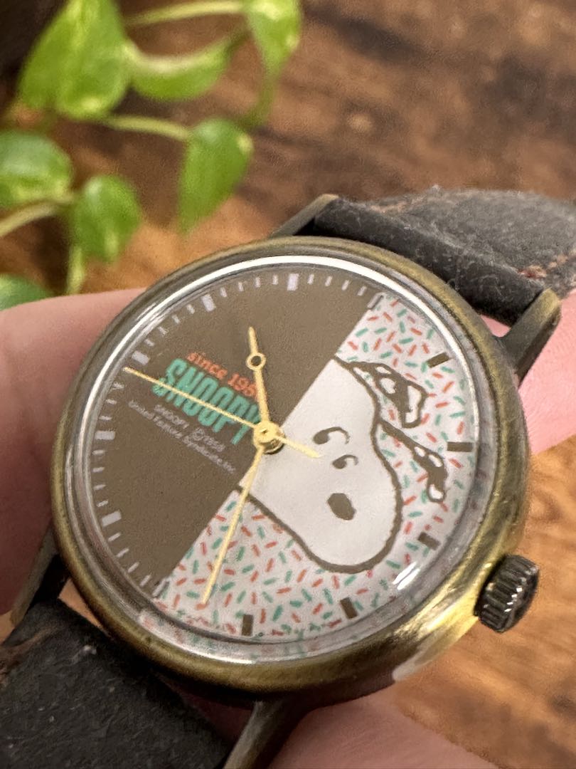 Snoopy PEANUTS SNOOPY Analog Mechanical (Manual) Women スヌーピー 希少 レトロ Watch （Manual Winding）