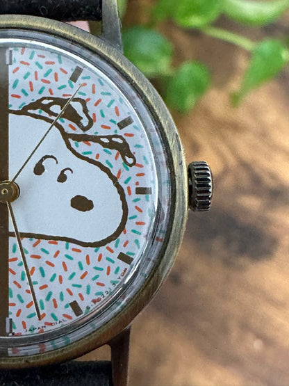 Snoopy PEANUTS SNOOPY Analog Mechanical (Manual) Women スヌーピー 希少 レトロ Watch （Manual Winding）