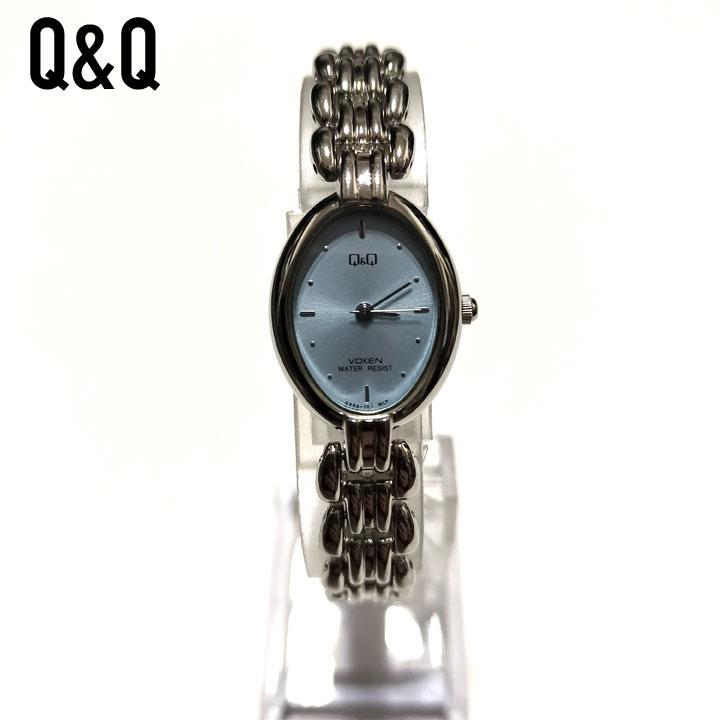 Citizen Q&q Voken Analog Quartz Women Vintage Watch Light Blue Dial Women'S