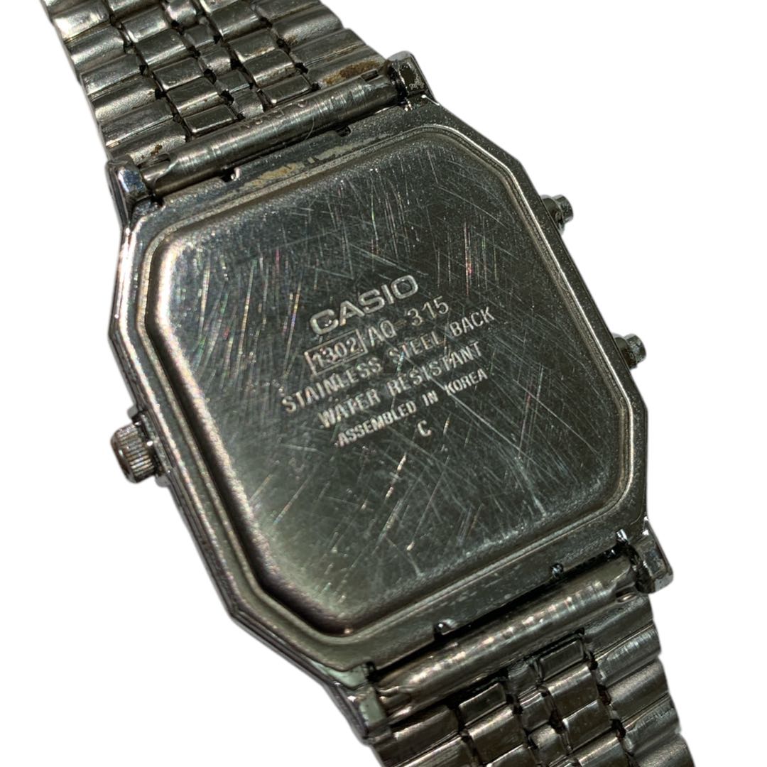 Casio AQ-315 Digital-Analog Quartz Men Watch デジアナ 動作確認済み