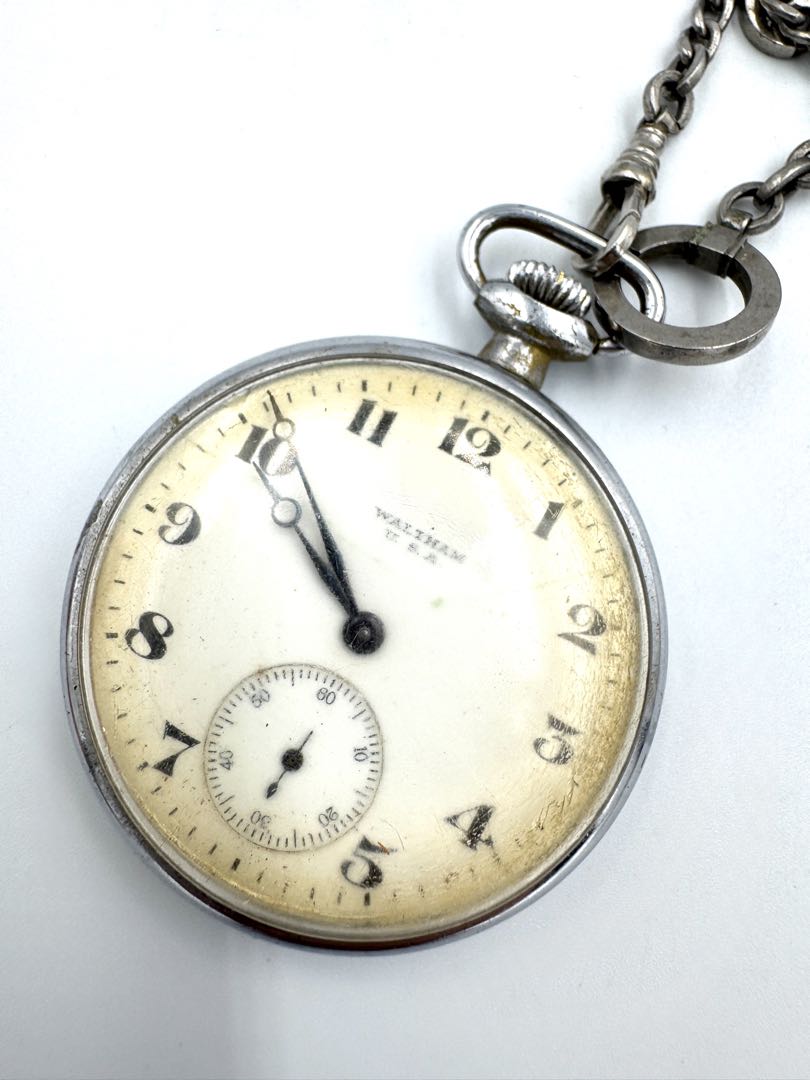 WALTHAM Mechanical Pocket Watch Manual Winding FOR PARTS