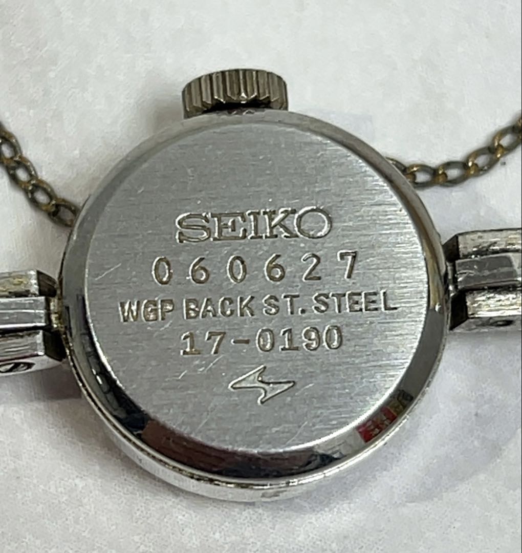 Seiko 17-0190 Analog Mechanical (Manual) Women Working Item Manual Winding Women's Watch