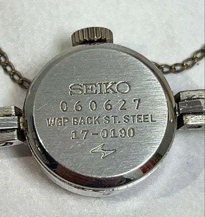 Seiko 17-0190 Analog Mechanical (Manual) Women Working Item Manual Winding Women's Watch