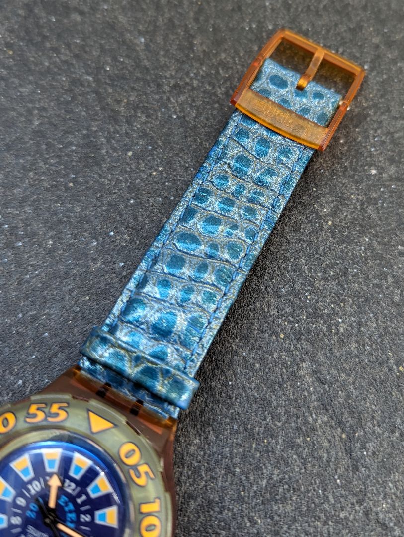 Swatch scuba 200 Analog Quartz Men Watch Battery Replaced