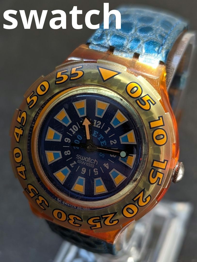Swatch scuba 200 Analog Quartz Men Watch Battery Replaced