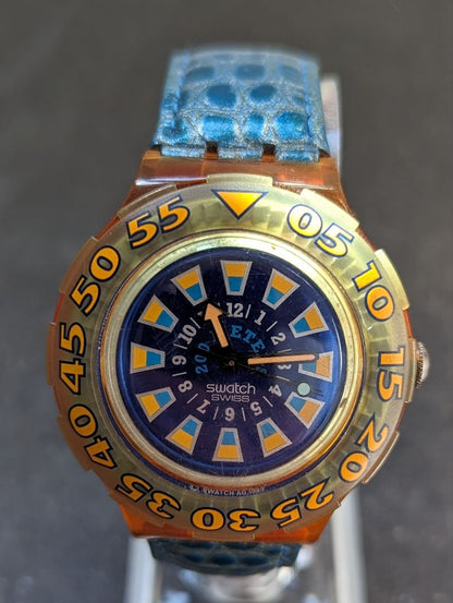 Swatch scuba 200 Analog Quartz Men Watch Battery Replaced