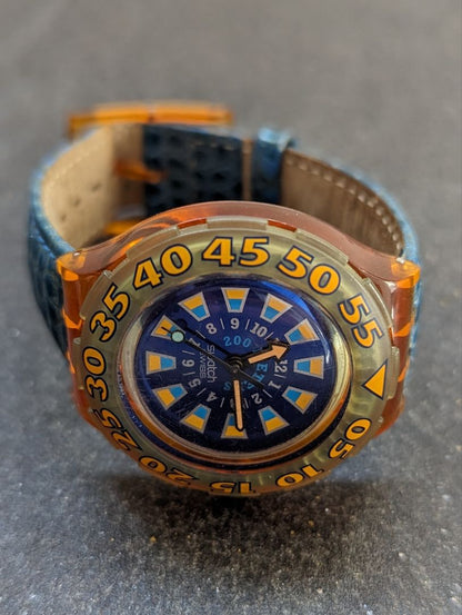 Swatch scuba 200 Analog Quartz Men Watch Battery Replaced