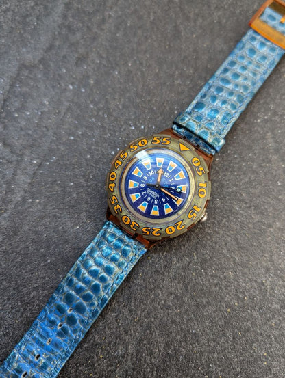 Swatch scuba 200 Analog Quartz Men Watch Battery Replaced