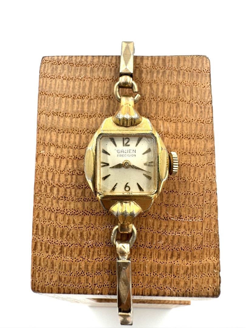 Gruen Analog Mechanical (Manual) Women Precision 10Krgf Manual Winding Watch For Parts