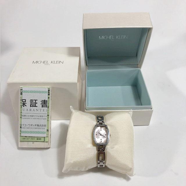 Michel Cran 1N01-0NJ0 Analog Quartz Women 美品 Klein ミッシェルクラン アナログ Working Item