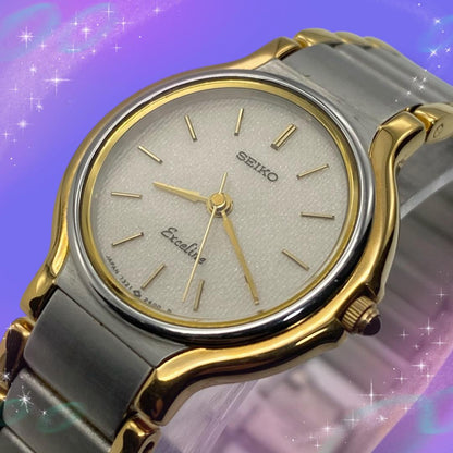 Seiko Excelline 7321-0520 Analog Quartz Women Exceline Women'S Watch Water Resistant Rare Excellent Condition