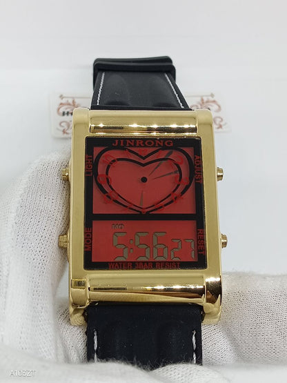 Jinrong Digital Quartz Men 金栄 未使用品 Watch ラグ幅26Mm