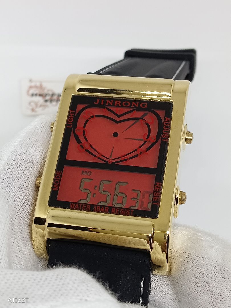 Jinrong Digital Quartz Men 金栄 未使用品 Watch ラグ幅26Mm