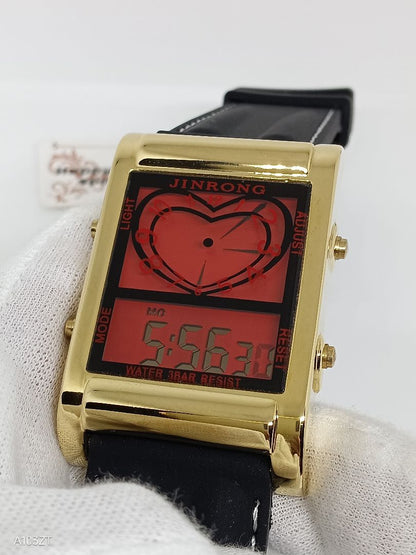 Jinrong Digital Quartz Men 金栄 未使用品 Watch ラグ幅26Mm