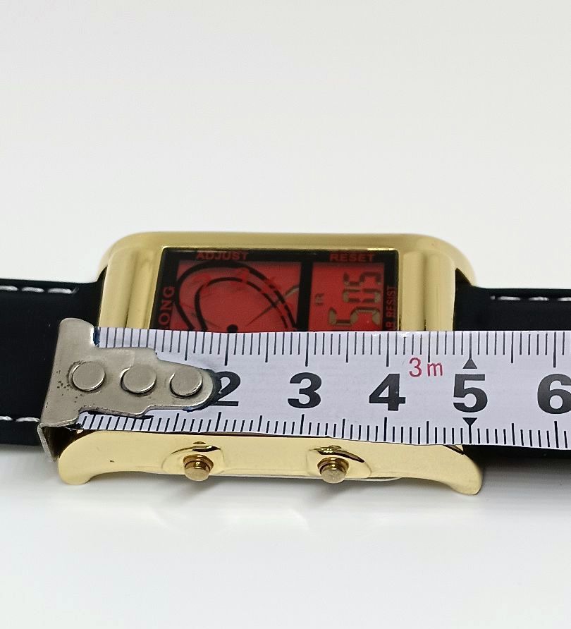 Jinrong Digital Quartz Men 金栄 未使用品 Watch ラグ幅26Mm