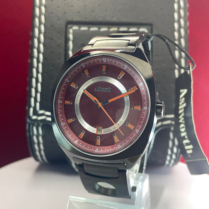 Ashworth Analog Quartz Men Watch Battery Replaced Ss Strap With Box