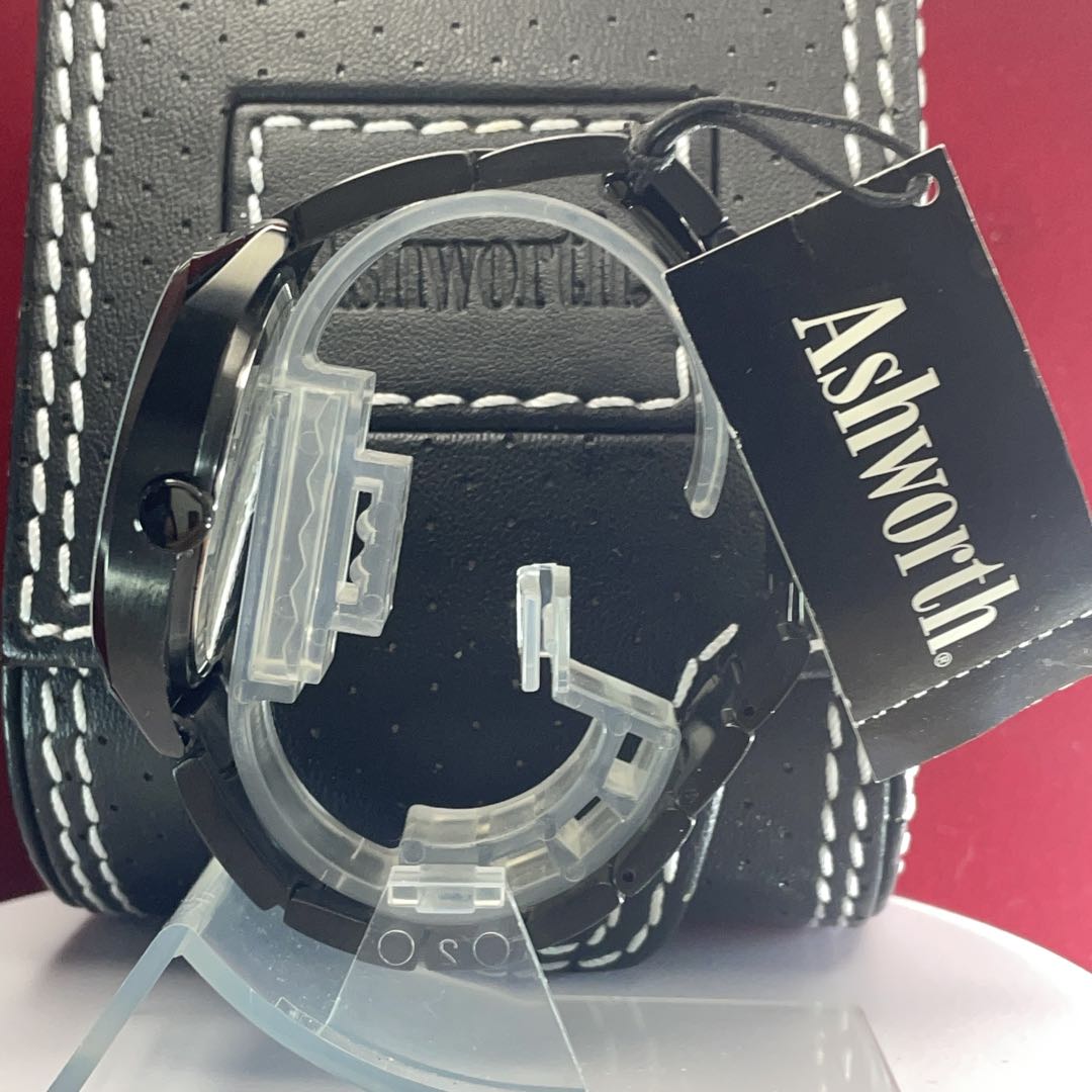 Ashworth Analog Quartz Men Watch Battery Replaced Ss Strap With Box