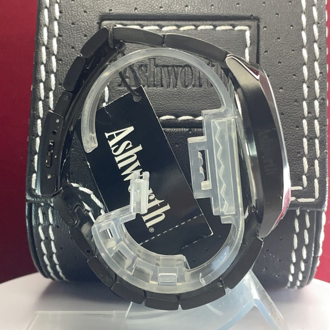 Ashworth Analog Quartz Men Watch Battery Replaced Ss Strap With Box