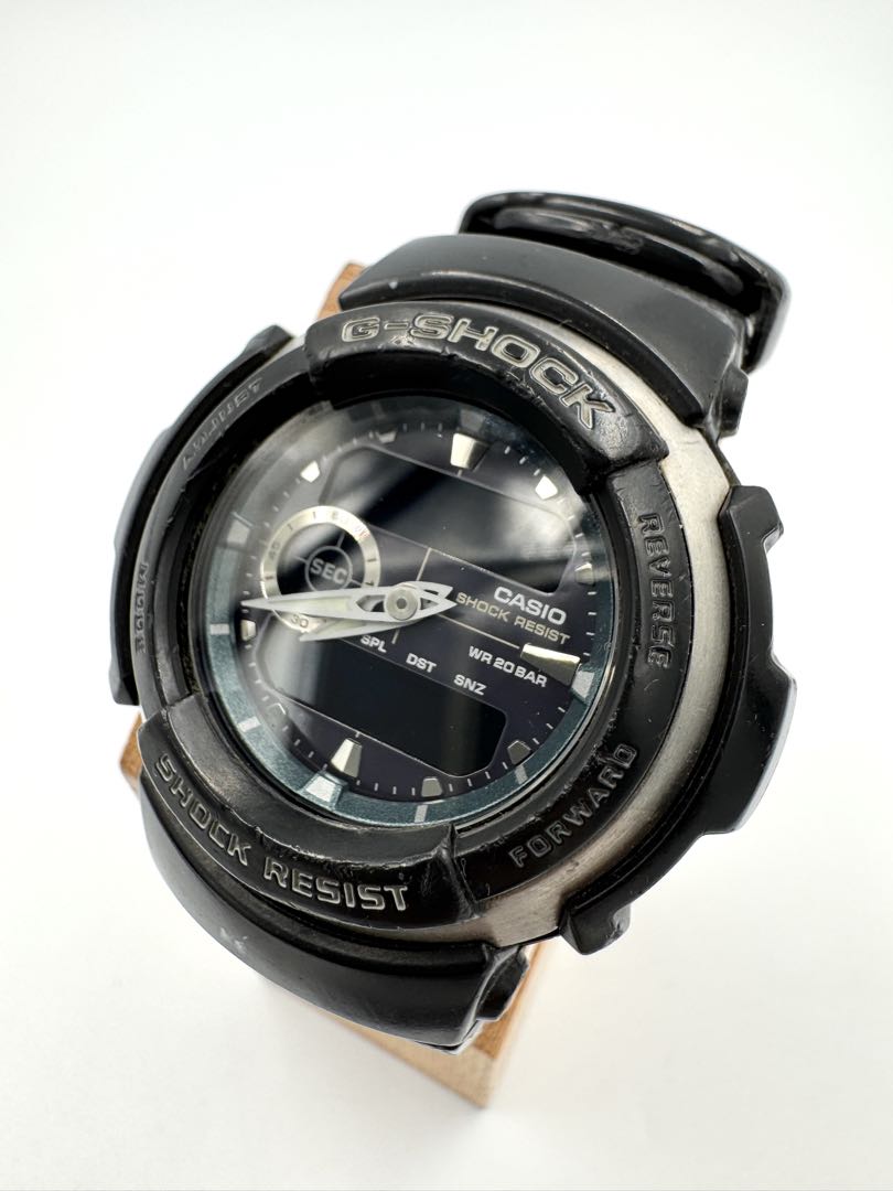 Casio G-Shock G-300 Analog & Digital Quartz (Battery) Unisex Adults Ana-Digi Black Dial Module 3750 Men'S Watch Head Only