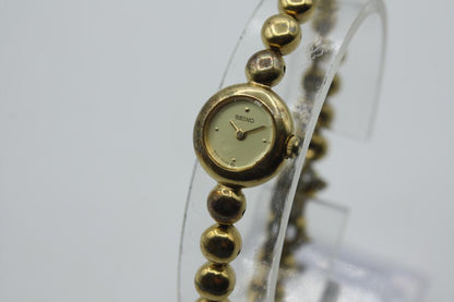 Seiko Analog Quartz Women Gold 2-Hand Women's Watch Box Included
