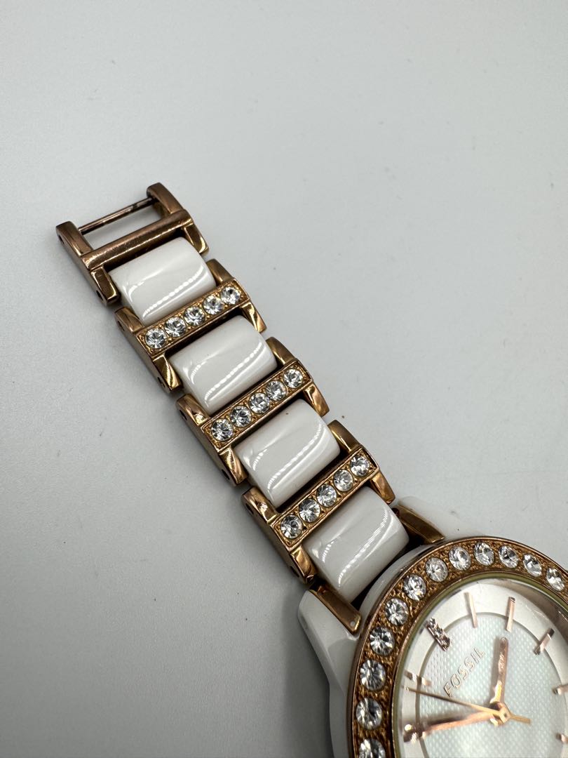Fossil Analog Quartz Women Watch Rhinestone