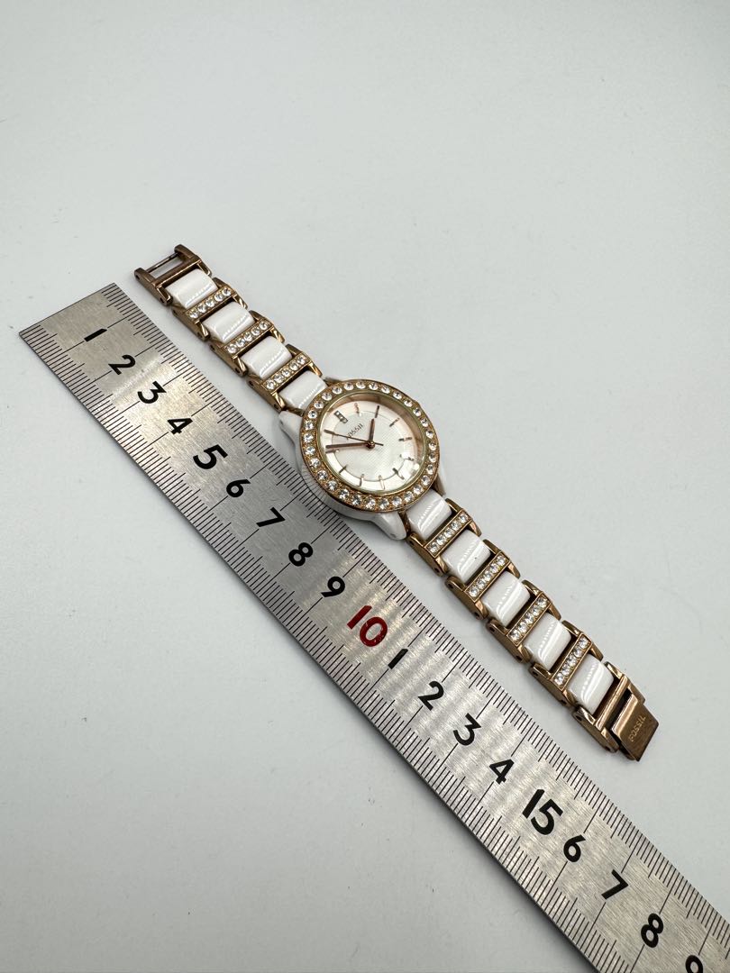 Fossil Analog Quartz Women Watch Rhinestone