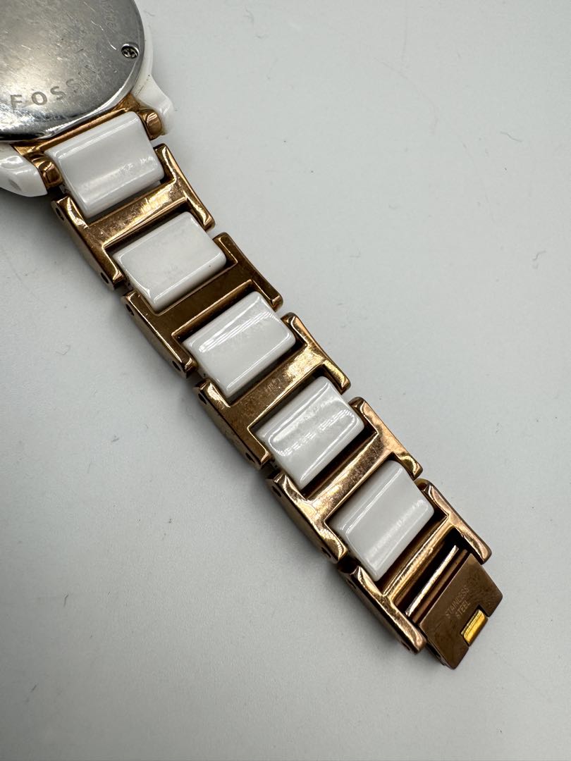 Fossil Analog Quartz Women Watch Rhinestone