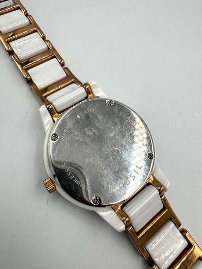 Fossil Analog Quartz Women Watch Rhinestone