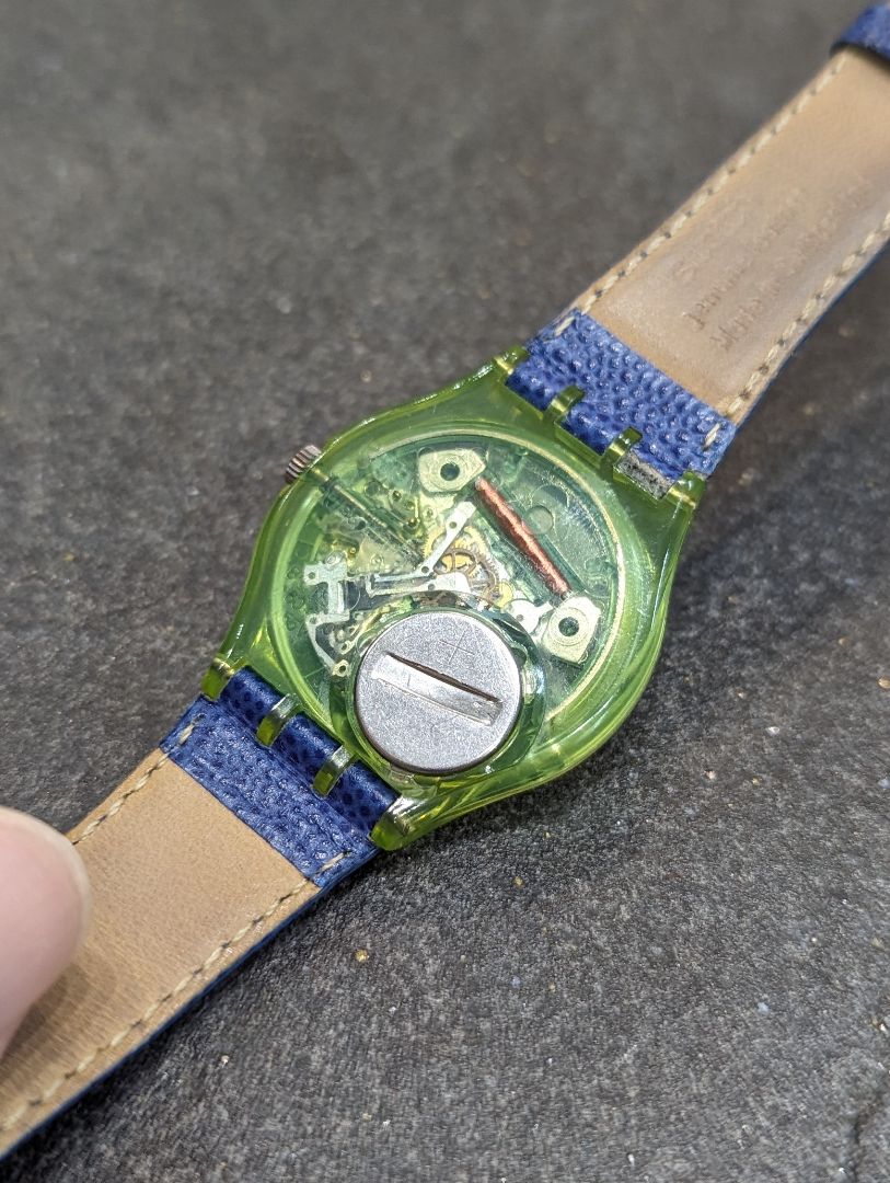 Swatch Analog Quartz Women Mazzolino 1992 Watch Battery Replaced