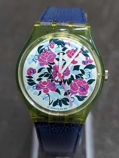 Swatch Analog Quartz Women Mazzolino 1992 Watch Battery Replaced