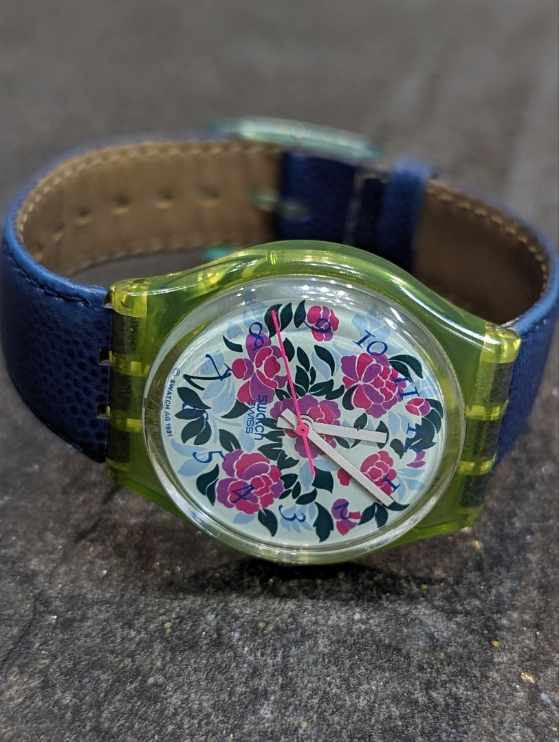 Swatch Analog Quartz Women Mazzolino 1992 Watch Battery Replaced