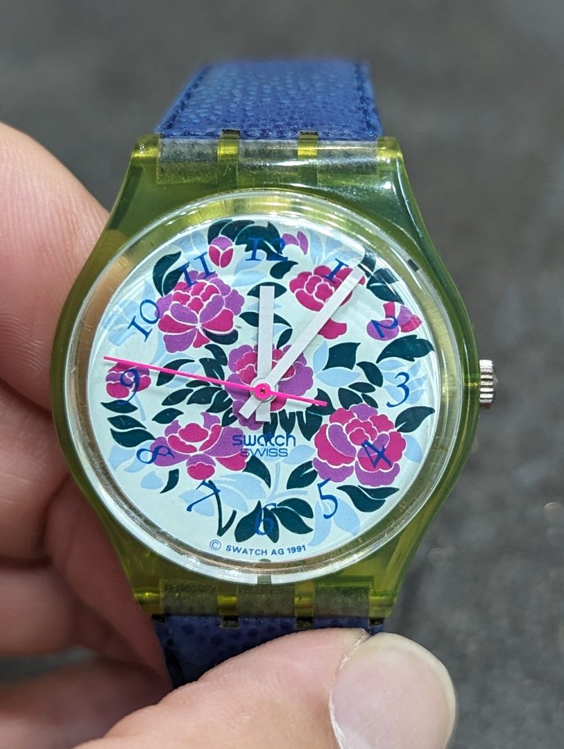 Swatch Analog Quartz Women Mazzolino 1992 Watch Battery Replaced