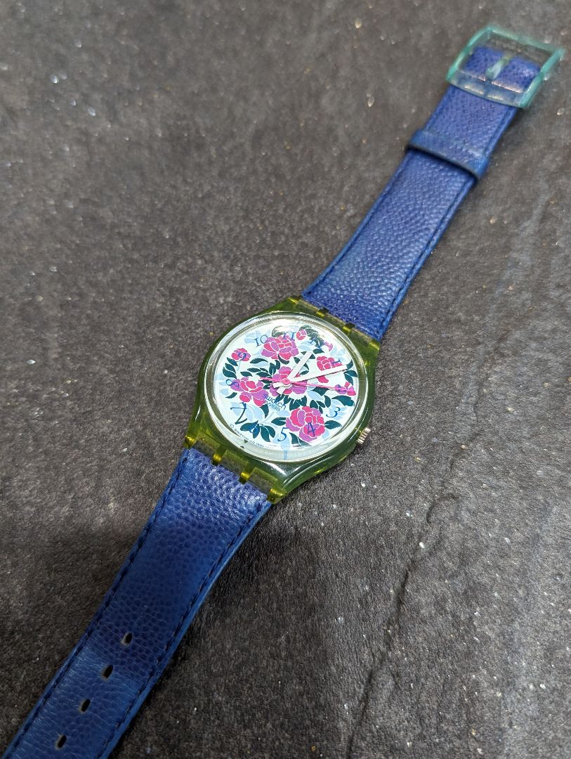 Swatch Analog Quartz Women Mazzolino 1992 Watch Battery Replaced