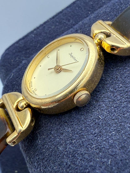 Jupiter Analog Quartz Women Tortoiseshell Pattern Watch Women'S For Parts