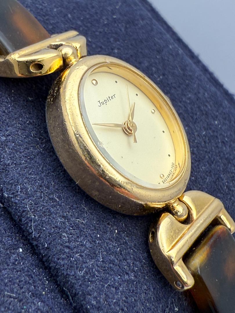 Jupiter Analog Quartz Women Tortoiseshell Pattern Watch Women'S For Parts
