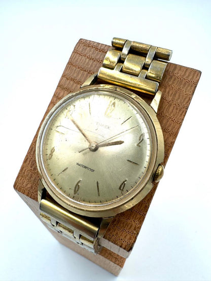 TIMEX Manual Winding Watch Cracked Case NOT WORKING FOR PARTS