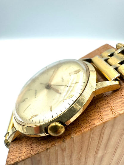 TIMEX Manual Winding Watch Cracked Case NOT WORKING FOR PARTS