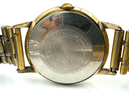 TIMEX Manual Winding Watch Cracked Case NOT WORKING FOR PARTS