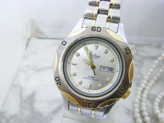 VOLCAS DIVER'S Analog Quartz Women Women 10 Bar Watch Women'S Unused Battery