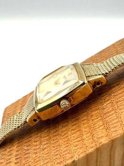 Agete Analog Quartz Women 18Kgp Silver Watch