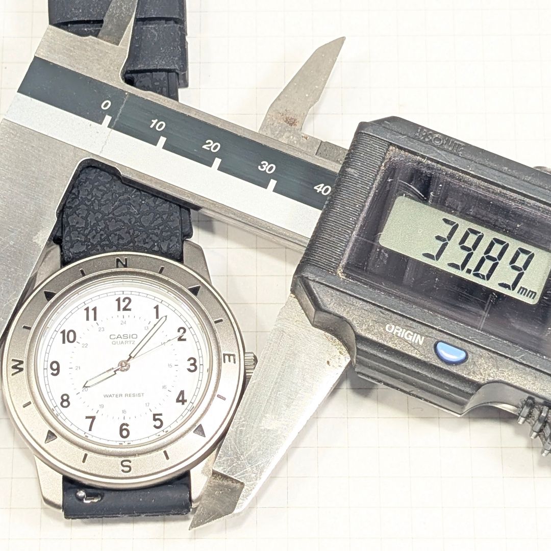Casio MTP-1138 Analog Quartz Men Battery & Band Replaced Working Item H-80