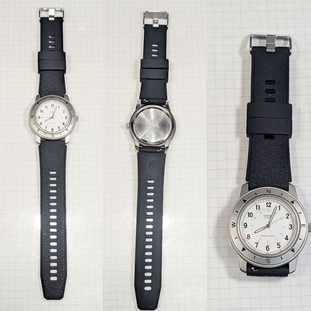 Casio MTP-1138 Analog Quartz Men Battery & Band Replaced Working Item H-80