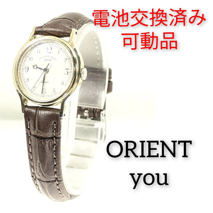 Orient You Analog Quartz Women Battery & Band Replaced Working Item
