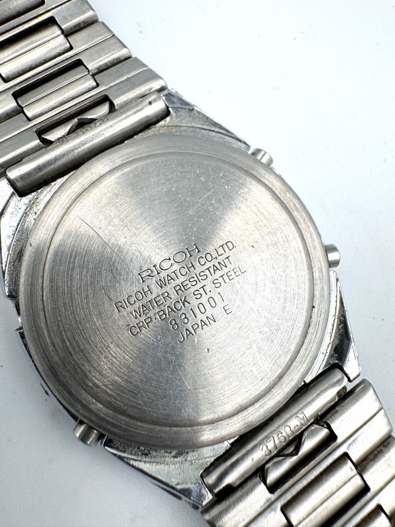 Ricoh Digital Quartz Men X Tv Tokyo Watch For Parts