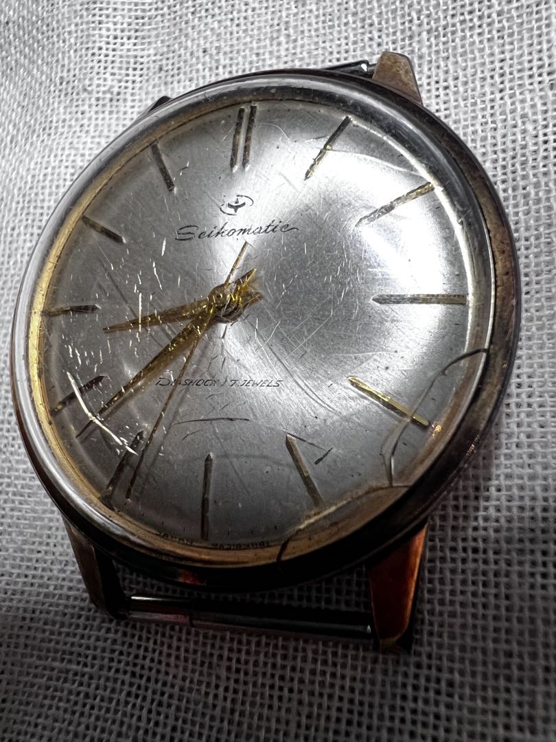 Seikomatic Analog Mechanical (Automatic) Men Vintage Seikomatic 17Jewels Rare For Parts / Junk