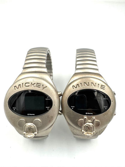 Disney mickey Digital Quartz Men Mouse Minnie Watch Set Of 2 For Parts