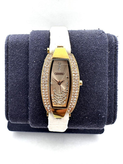 Abiste Analog Quartz Women Gemstone Accent Watch Women'S